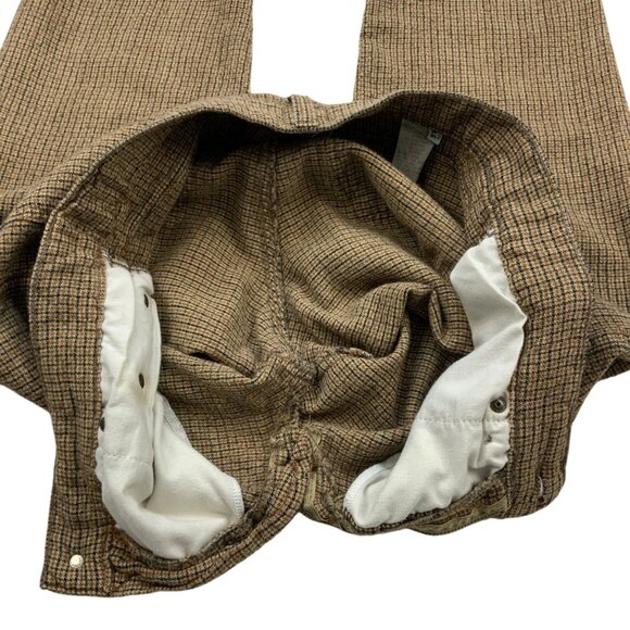 Moschino Jean Plaid Pant 34 Wool Blend Relaxed Fit Mid Rise Cropped Heritage - Picture 7 of 12